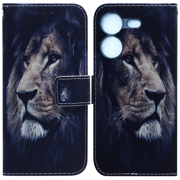 Custodia per cellulare in pelle flip con disegno colorato, For Tecno Pova 5