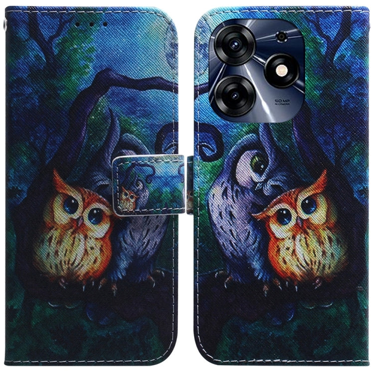 Custodia per cellulare in pelle flip con disegno colorato, For Tecno Spark 10 / Spark 10C, For Tecno Spark 10 Pro