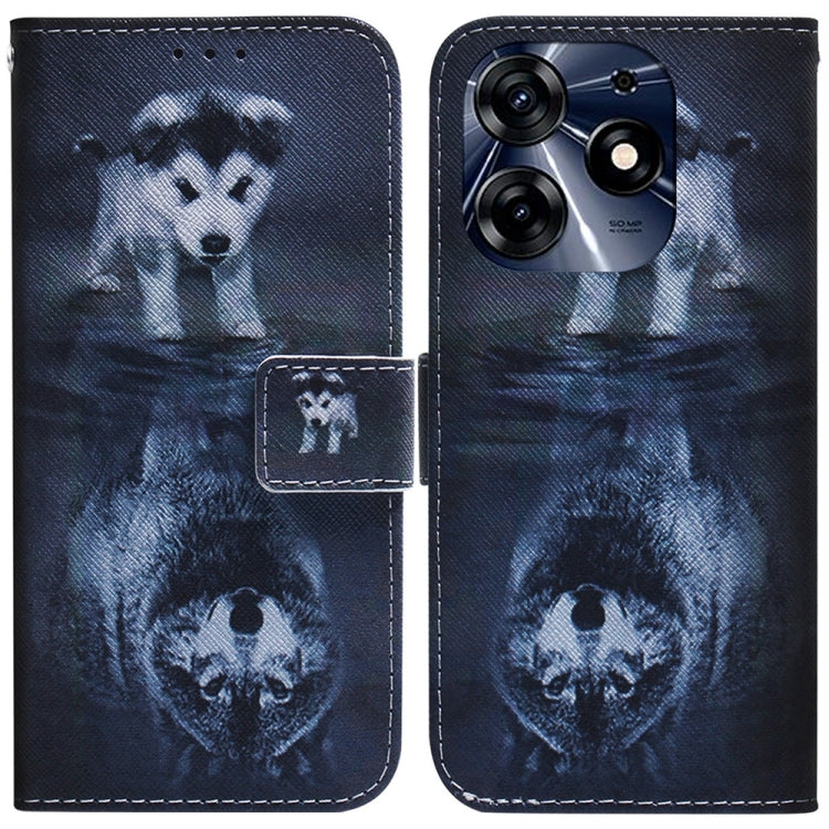 Custodia per cellulare in pelle flip con disegno colorato, For Tecno Spark 10 / Spark 10C, For Tecno Spark 10 Pro