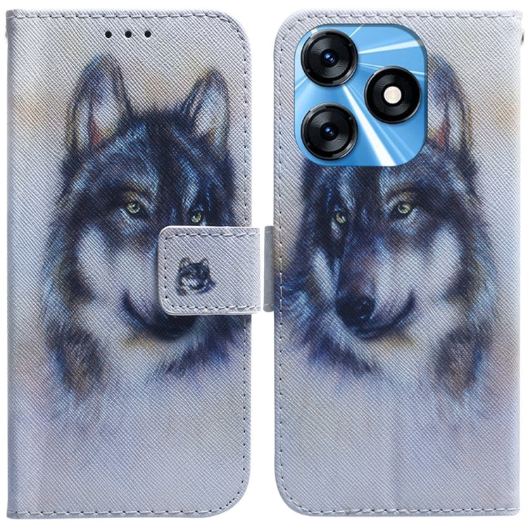 Custodia per cellulare in pelle flip con disegno colorato, For Tecno Spark 10 / Spark 10C, For Tecno Spark 10 Pro