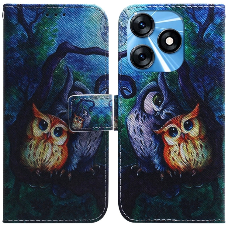 Custodia per cellulare in pelle flip con disegno colorato, For Tecno Spark 10 / Spark 10C, For Tecno Spark 10 Pro