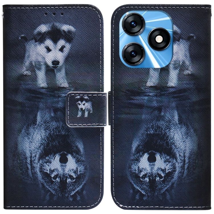 Custodia per cellulare in pelle flip con disegno colorato, For Tecno Spark 10 / Spark 10C, For Tecno Spark 10 Pro