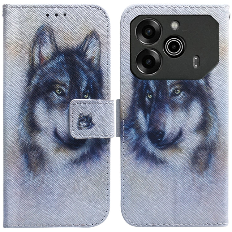 Custodia per cellulare in pelle flip con disegno colorato, For Tecno Pova 6 Neo, For Tecno Pova 6 Pro / Pova 6