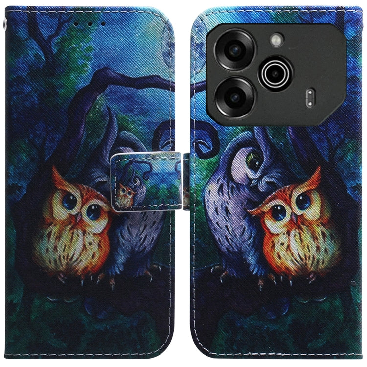 Custodia per cellulare in pelle flip con disegno colorato, For Tecno Pova 6 Neo, For Tecno Pova 6 Pro / Pova 6