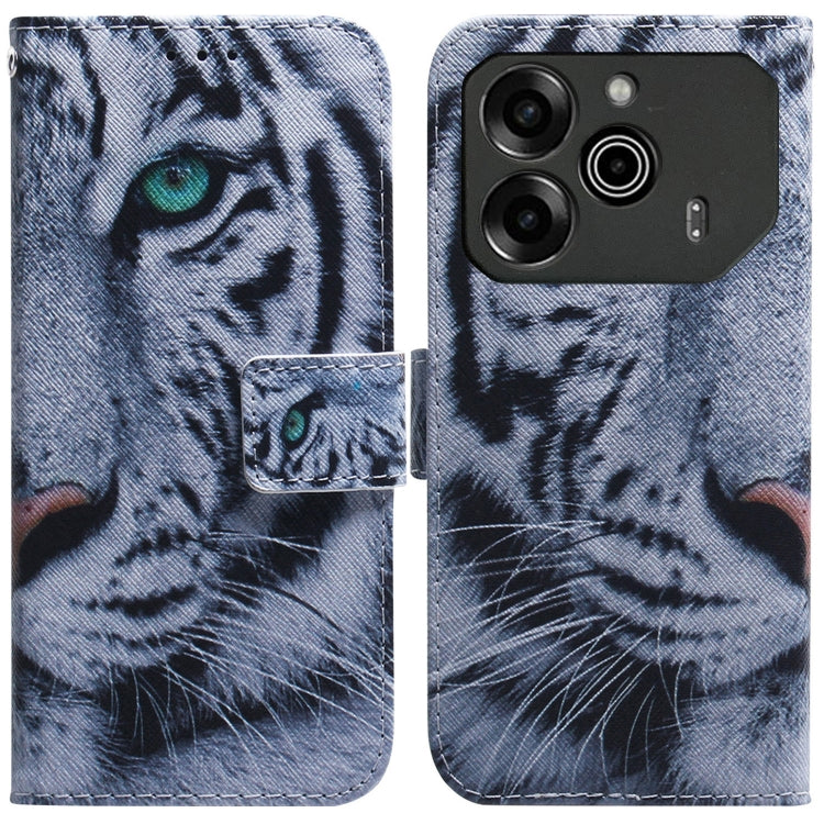 Custodia per cellulare in pelle flip con disegno colorato, For Tecno Pova 6 Neo, For Tecno Pova 6 Pro / Pova 6