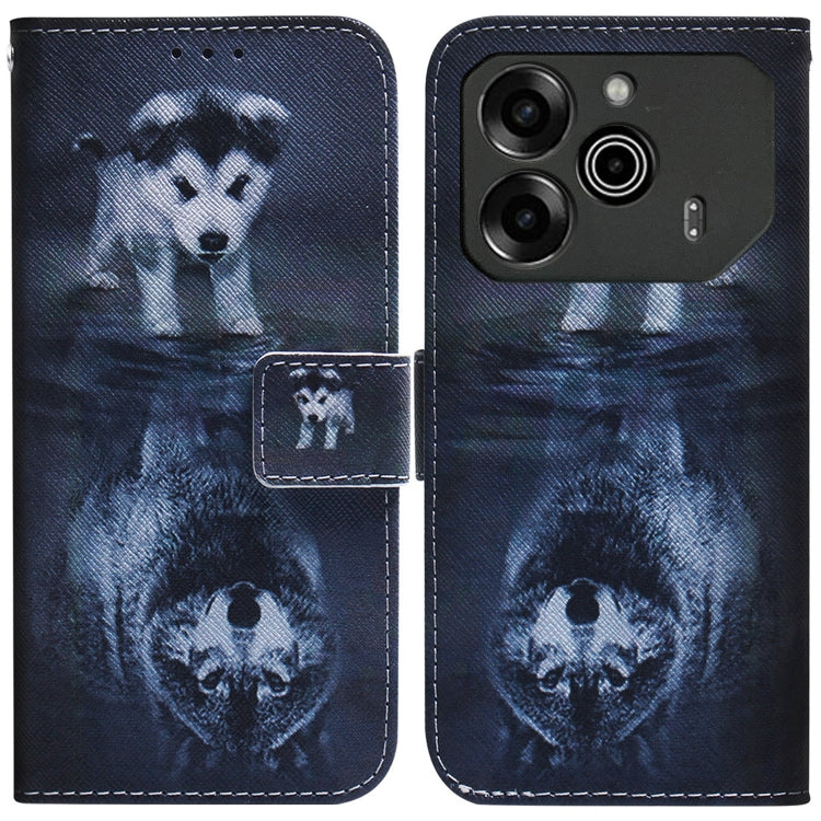 Custodia per cellulare in pelle flip con disegno colorato, For Tecno Pova 6 Neo, For Tecno Pova 6 Pro / Pova 6