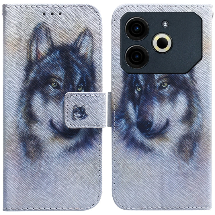 Custodia per cellulare in pelle flip con disegno colorato, For Tecno Pova 6 Neo, For Tecno Pova 6 Pro / Pova 6