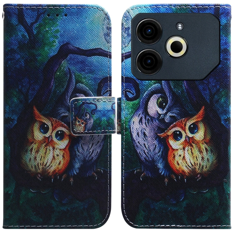 Custodia per cellulare in pelle flip con disegno colorato, For Tecno Pova 6 Neo, For Tecno Pova 6 Pro / Pova 6