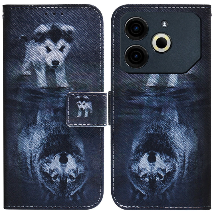 Custodia per cellulare in pelle flip con disegno colorato, For Tecno Pova 6 Neo, For Tecno Pova 6 Pro / Pova 6