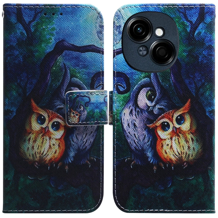 Custodia per cellulare in pelle flip con disegno colorato, For Tecno Spark Go 1 / Pop 9 Pro, For Tecno Camon 30 Premier 5G