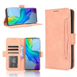 Custodia per telefono in pelle con slot per schede di consistenza al polpaccio, For vivo S17 5G / S17 Pro, For vivo S17e, For vivo Y78 Plus, For vivo Y16 / iQOO Z7i