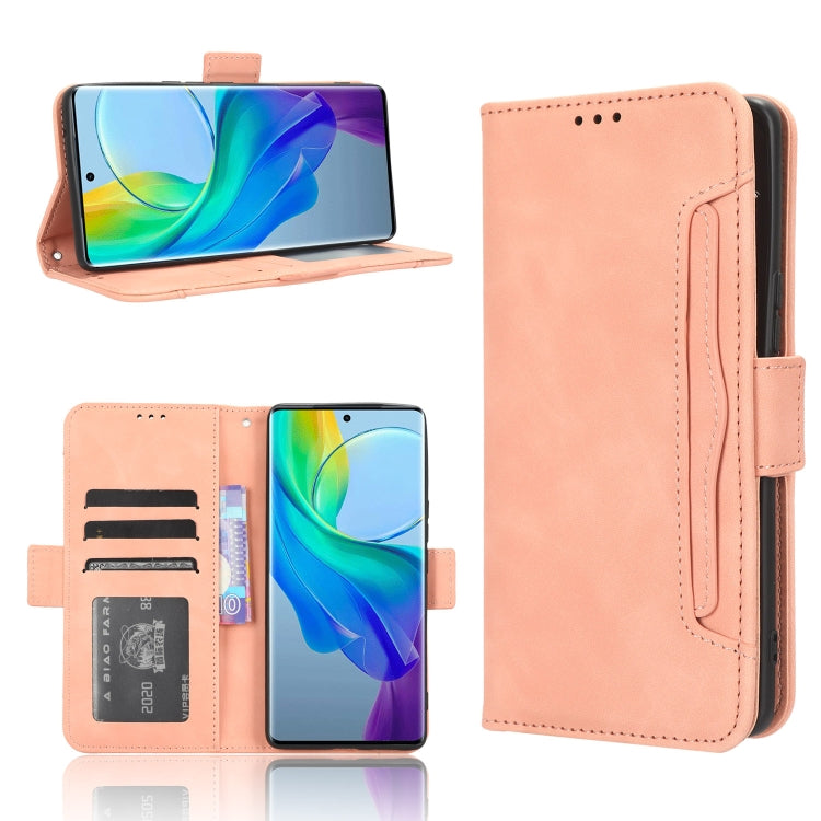 Custodia per telefono in pelle con slot per schede di consistenza al polpaccio, For vivo S17 5G / S17 Pro, For vivo S17e, For vivo Y78 Plus, For vivo Y16 / iQOO Z7i