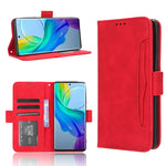 Custodia per telefono in pelle con slot per schede di consistenza al polpaccio, For vivo S17 5G / S17 Pro, For vivo S17e, For vivo Y78 Plus, For vivo Y16 / iQOO Z7i
