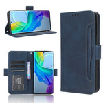 Custodia per telefono in pelle con slot per schede di consistenza al polpaccio, For vivo S17 5G / S17 Pro, For vivo S17e, For vivo Y78 Plus, For vivo Y16 / iQOO Z7i