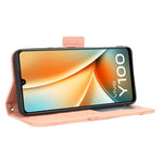 Custodia per telefono in pelle con slot per schede di consistenza al polpaccio, For vivo Y100 5G, For vivo Y33T 2023, For vivo Y33T / Y33s / Y21 / Y21s
