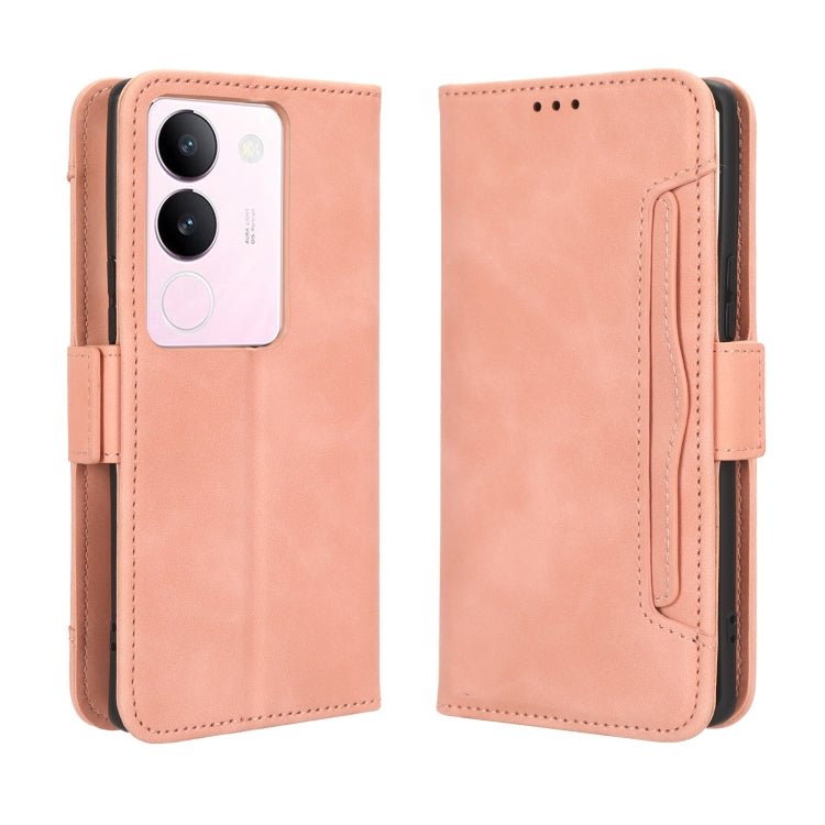 Custodia per telefono in pelle con slot per schede di consistenza al polpaccio, For vivo S17 5G / S17 Pro, For vivo S17e, For vivo Y78 Plus, For vivo Y16 / iQOO Z7i