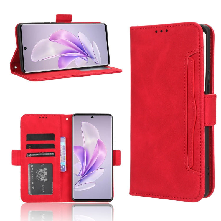 Custodia per telefono in pelle con slot per schede di consistenza al polpaccio, For vivo S17 5G / S17 Pro, For vivo S17e, For vivo Y78 Plus, For vivo Y16 / iQOO Z7i