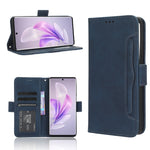 Custodia per telefono in pelle con slot per schede di consistenza al polpaccio, For vivo S17 5G / S17 Pro, For vivo S17e, For vivo Y78 Plus, For vivo Y16 / iQOO Z7i