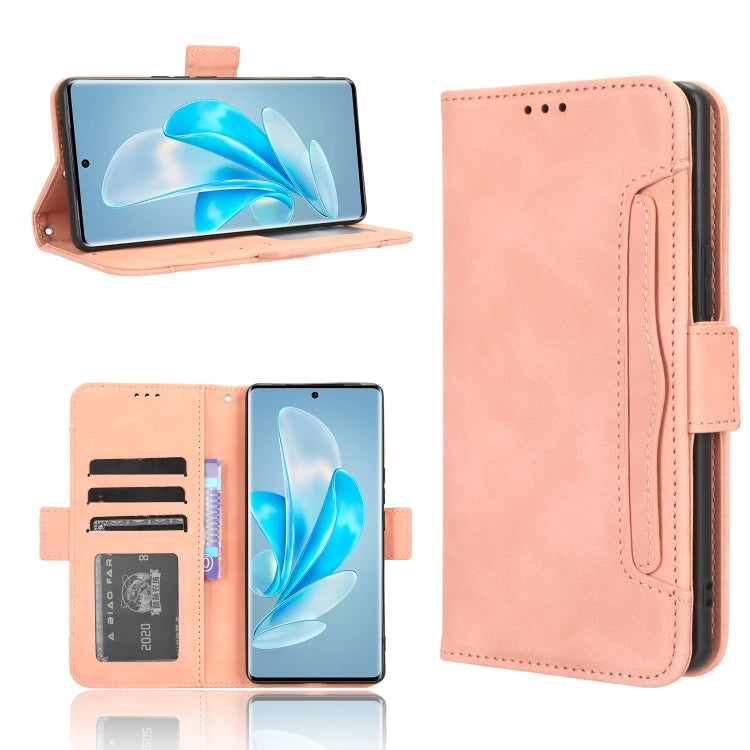 Custodia per telefono in pelle con slot per schede di consistenza al polpaccio, For vivo S17 5G / S17 Pro, For vivo S17e, For vivo Y78 Plus, For vivo Y16 / iQOO Z7i