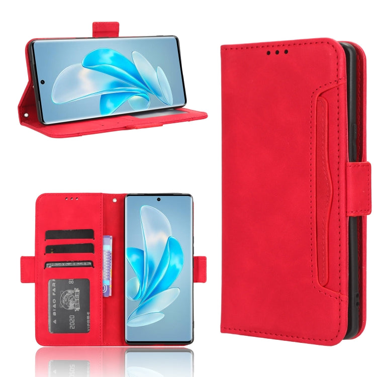 Custodia per telefono in pelle con slot per schede di consistenza al polpaccio, For vivo S17 5G / S17 Pro, For vivo S17e, For vivo Y78 Plus, For vivo Y16 / iQOO Z7i