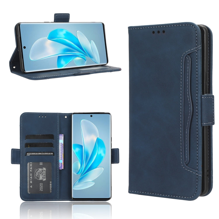 Custodia per telefono in pelle con slot per schede di consistenza al polpaccio, For vivo S17 5G / S17 Pro, For vivo S17e, For vivo Y78 Plus, For vivo Y16 / iQOO Z7i