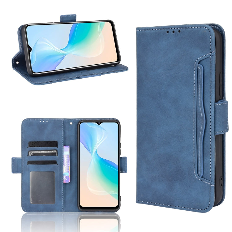 Custodia per telefono in pelle con slot per schede di consistenza al polpaccio, For vivo Y100 5G, For vivo Y33T 2023, For vivo Y33T / Y33s / Y21 / Y21s