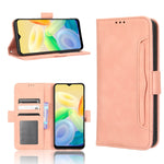 Custodia per telefono in pelle con slot per schede di consistenza al polpaccio, For vivo S17 5G / S17 Pro, For vivo S17e, For vivo Y78 Plus, For vivo Y16 / iQOO Z7i