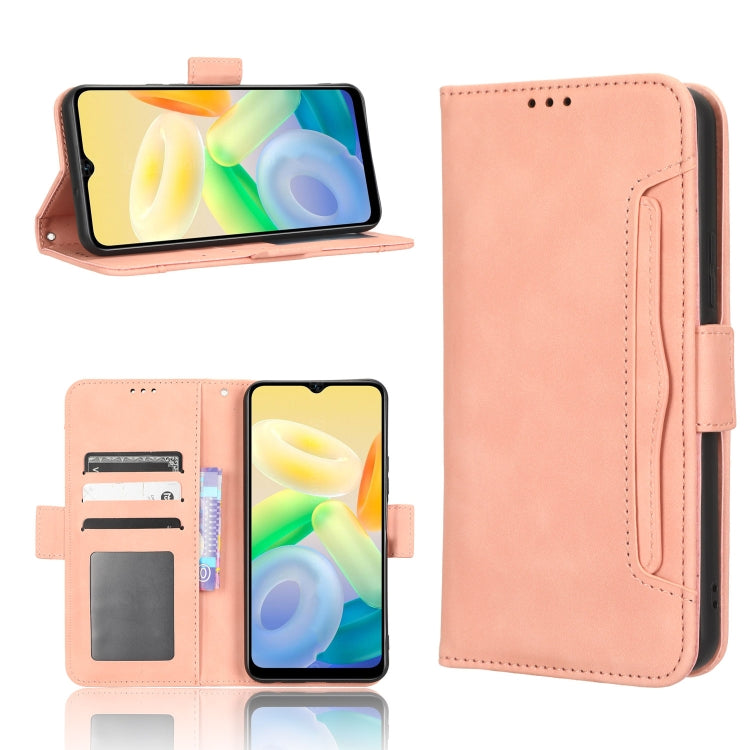 Custodia per telefono in pelle con slot per schede di consistenza al polpaccio, For vivo S17 5G / S17 Pro, For vivo S17e, For vivo Y78 Plus, For vivo Y16 / iQOO Z7i