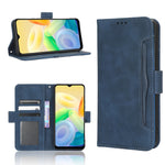 Custodia per telefono in pelle con slot per schede di consistenza al polpaccio, For vivo S17 5G / S17 Pro, For vivo S17e, For vivo Y78 Plus, For vivo Y16 / iQOO Z7i