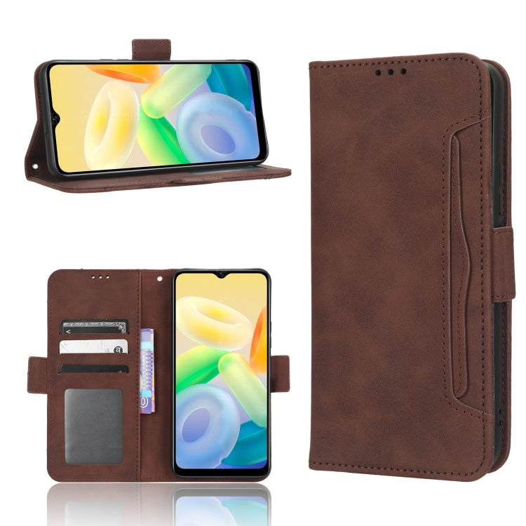 Custodia per telefono in pelle con slot per schede di consistenza al polpaccio, For vivo S17 5G / S17 Pro, For vivo S17e, For vivo Y78 Plus, For vivo Y16 / iQOO Z7i