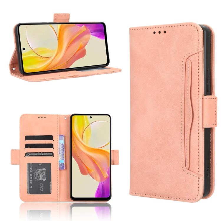 Custodia per telefono in pelle con slot per schede di consistenza al polpaccio, For vivo Y17s 4G, For vivo V29e 5G, For vivo Y27 / Y36 5G / 4G, For vivo Y35+ 5G