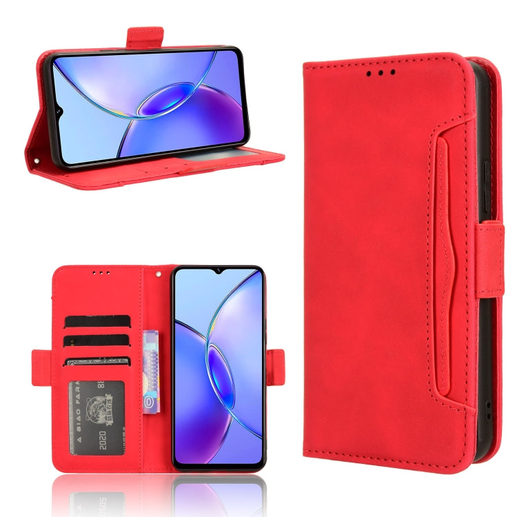 Custodia per telefono in pelle con slot per schede di consistenza al polpaccio, For vivo Y17s 4G, For vivo V29e 5G, For vivo Y27 / Y36 5G / 4G, For vivo Y35+ 5G