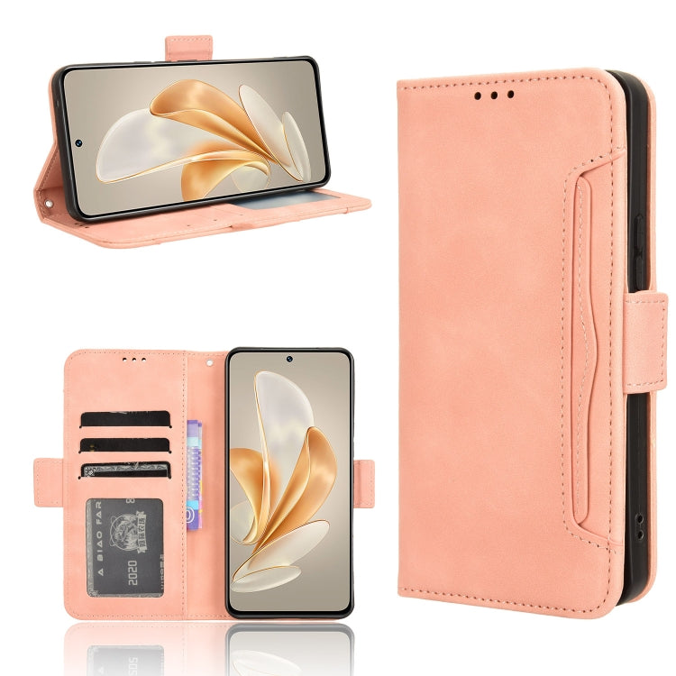 Custodia per telefono in pelle con slot per schede di consistenza al polpaccio, For vivo S18e 5G, For vivo X100 Pro 5G, For vivo X100 5G, For vivo V29E / Y200 5G
