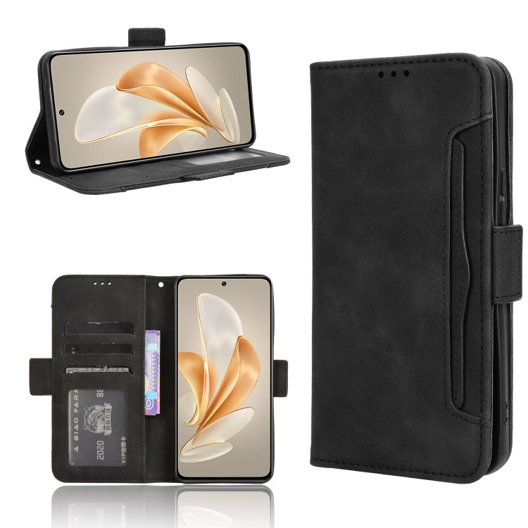 Custodia per telefono in pelle con slot per schede di consistenza al polpaccio, For vivo S18e 5G, For vivo X100 Pro 5G, For vivo X100 5G, For vivo V29E / Y200 5G