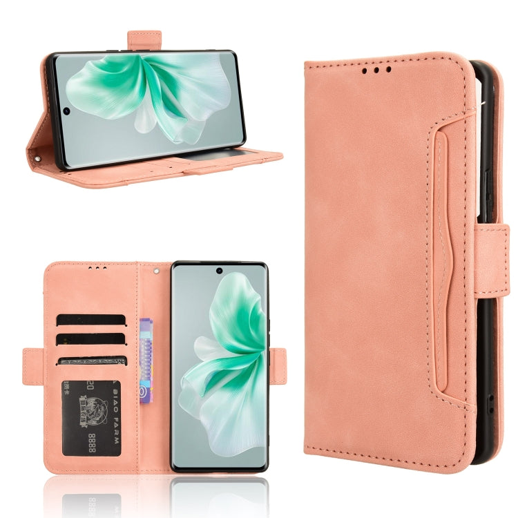 Custodia per telefono in pelle con slot per schede di consistenza al polpaccio, For vivo Y03 4G, For vivo Y200e 5G / Y100 5G IND, For vivo S18 5G / S18 Pro 5G, For vivo V30 5G / V30 Pro 5G