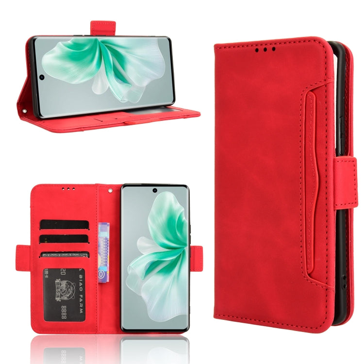 Custodia per telefono in pelle con slot per schede di consistenza al polpaccio, For vivo Y03 4G, For vivo Y200e 5G / Y100 5G IND, For vivo S18 5G / S18 Pro 5G, For vivo V30 5G / V30 Pro 5G