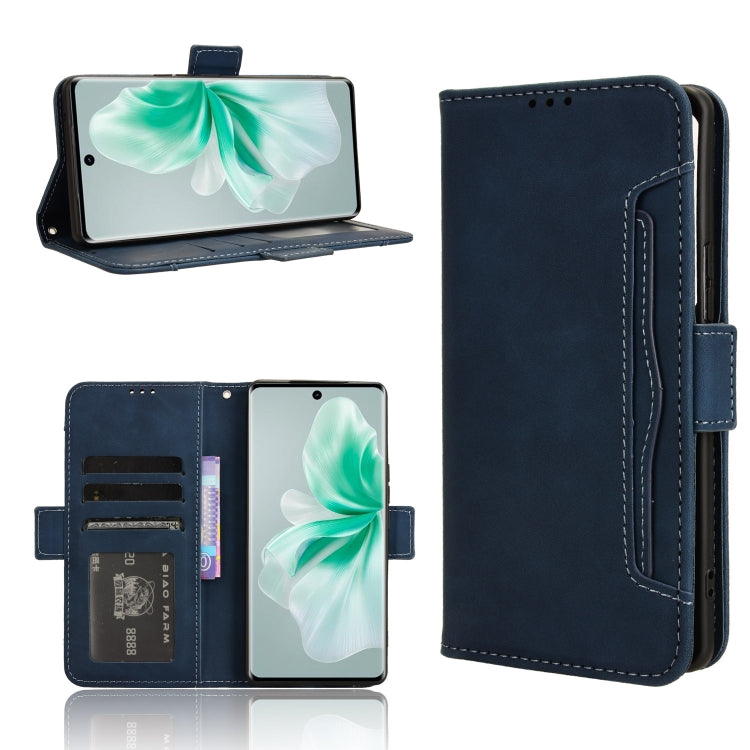 Custodia per telefono in pelle con slot per schede di consistenza al polpaccio, For vivo Y03 4G, For vivo Y200e 5G / Y100 5G IND, For vivo S18 5G / S18 Pro 5G, For vivo V30 5G / V30 Pro 5G