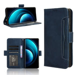 Custodia per telefono in pelle con slot per schede di consistenza al polpaccio, For vivo S18e 5G, For vivo X100 Pro 5G, For vivo X100 5G, For vivo V29E / Y200 5G