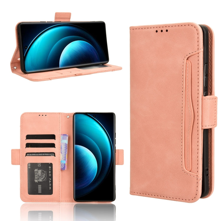 Custodia per telefono in pelle con slot per schede di consistenza al polpaccio, For vivo S18e 5G, For vivo X100 Pro 5G, For vivo X100 5G, For vivo V29E / Y200 5G