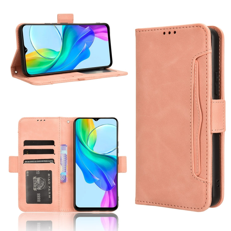 Custodia per telefono in pelle con slot per schede di consistenza al polpaccio, For vivo Y03 4G, For vivo Y200e 5G / Y100 5G IND, For vivo S18 5G / S18 Pro 5G, For vivo V30 5G / V30 Pro 5G