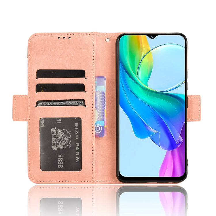 Custodia per telefono in pelle con slot per schede di consistenza al polpaccio, For vivo Y03 4G, For vivo Y200e 5G / Y100 5G IND, For vivo S18 5G / S18 Pro 5G, For vivo V30 5G / V30 Pro 5G