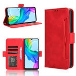 Custodia per telefono in pelle con slot per schede di consistenza al polpaccio, For vivo Y03 4G, For vivo Y200e 5G / Y100 5G IND, For vivo S18 5G / S18 Pro 5G, For vivo V30 5G / V30 Pro 5G