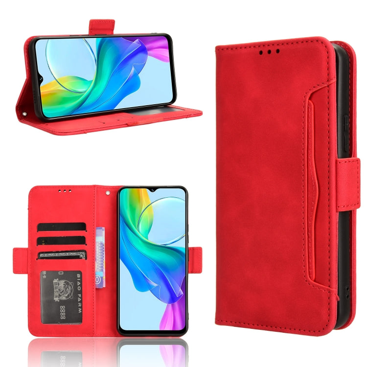 Custodia per telefono in pelle con slot per schede di consistenza al polpaccio, For vivo Y03 4G, For vivo Y200e 5G / Y100 5G IND, For vivo S18 5G / S18 Pro 5G, For vivo V30 5G / V30 Pro 5G