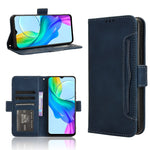 Custodia per telefono in pelle con slot per schede di consistenza al polpaccio, For vivo Y03 4G, For vivo Y200e 5G / Y100 5G IND, For vivo S18 5G / S18 Pro 5G, For vivo V30 5G / V30 Pro 5G