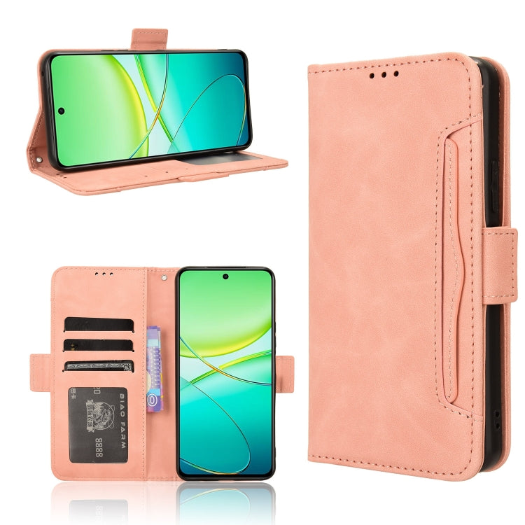 Custodia per telefono in pelle con slot per schede di consistenza al polpaccio, For vivo S19 5G, For vivo Y28 4G, For vivo X100 Ultra 5G, For vivo Y38 5G / Y200i 5G