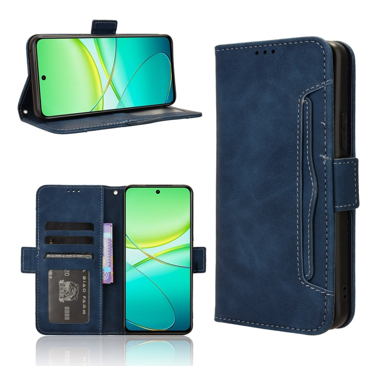 Custodia per telefono in pelle con slot per schede di consistenza al polpaccio, For vivo S19 5G, For vivo Y28 4G, For vivo X100 Ultra 5G, For vivo Y38 5G / Y200i 5G