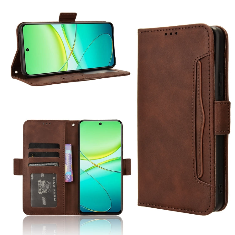 Custodia per telefono in pelle con slot per schede di consistenza al polpaccio, For vivo S19 5G, For vivo Y28 4G, For vivo X100 Ultra 5G, For vivo Y38 5G / Y200i 5G