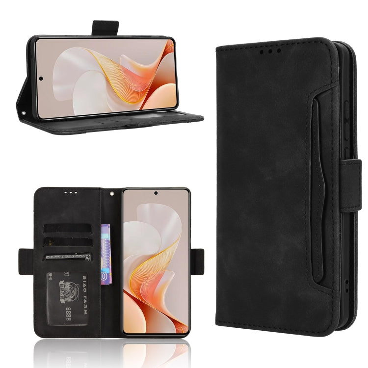 Custodia per telefono in pelle con slot per schede di consistenza al polpaccio, For vivo S19 5G, For vivo Y28 4G, For vivo X100 Ultra 5G, For vivo Y38 5G / Y200i 5G