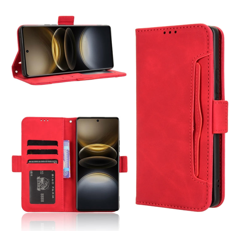 Custodia per telefono in pelle con slot per schede di consistenza al polpaccio, For vivo S19 5G, For vivo Y28 4G, For vivo X100 Ultra 5G, For vivo Y38 5G / Y200i 5G