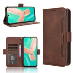 Custodia per telefono in pelle con slot per schede di consistenza al polpaccio, For vivo S19 5G, For vivo Y28 4G, For vivo X100 Ultra 5G, For vivo Y38 5G / Y200i 5G